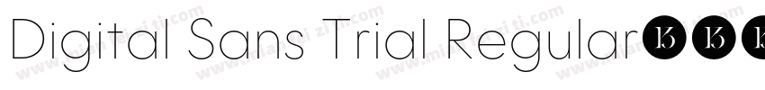Digital Sans Trial Regular字体转换